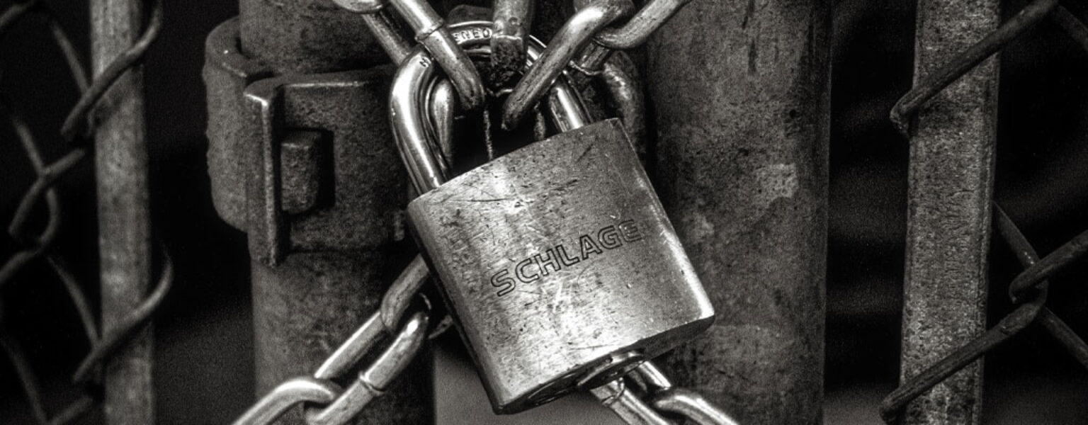 Xerox Printer Security Lock on a gate eluding to Xerox printer security
