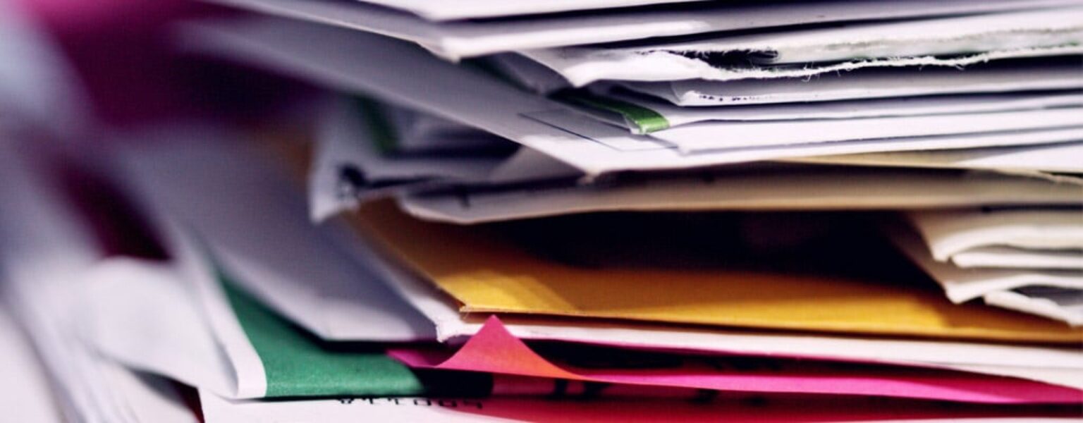 Document integrity papers stacked