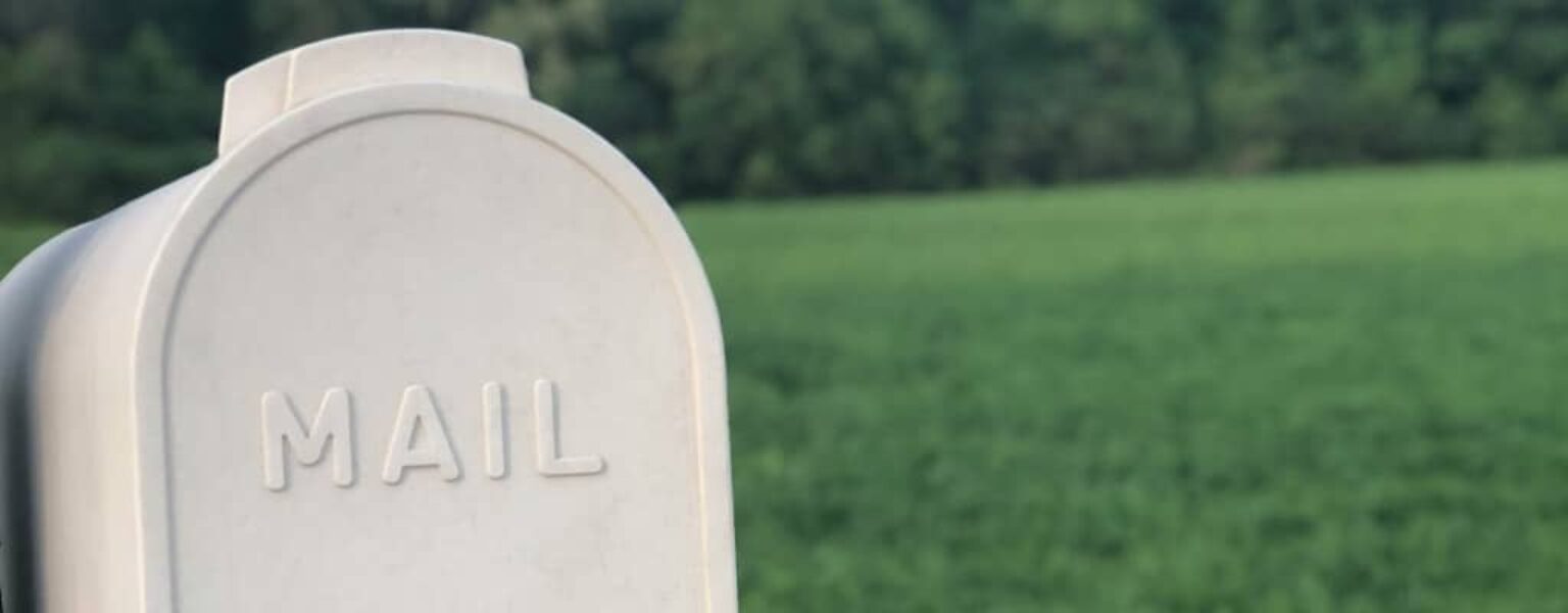 Mailbox being used for direct mail marketing