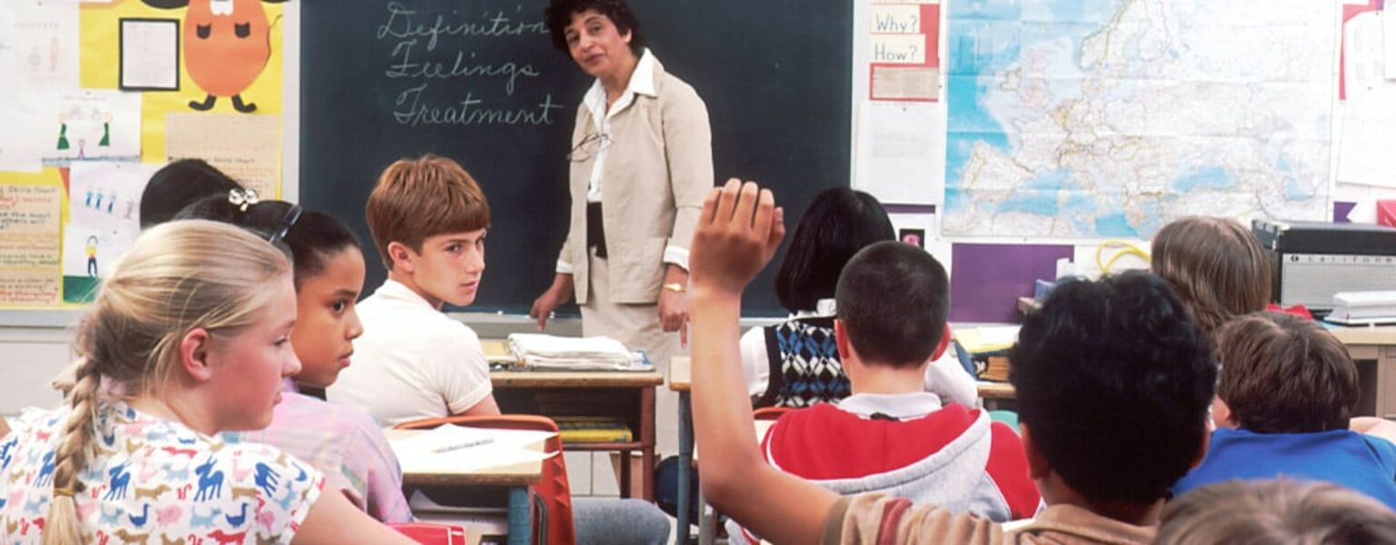 Teacher in school benefiting from network security