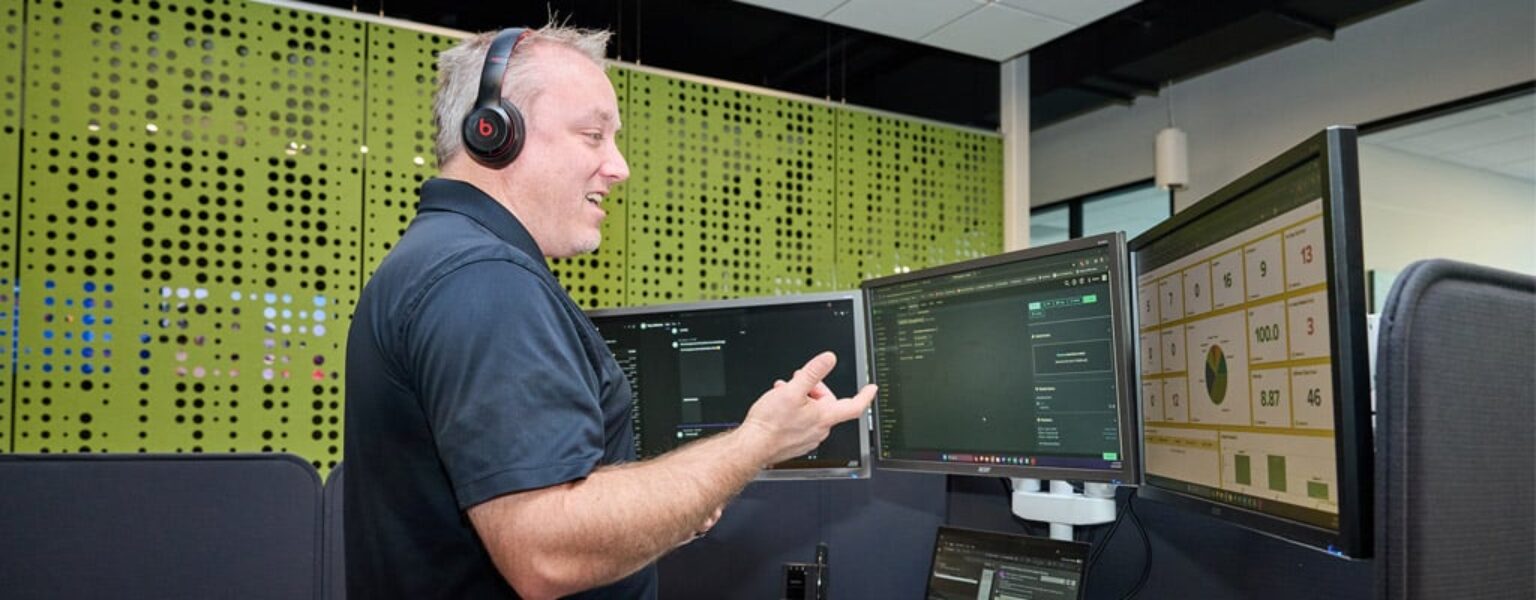 Virtual CIO Services A Virtual CIO working in an office