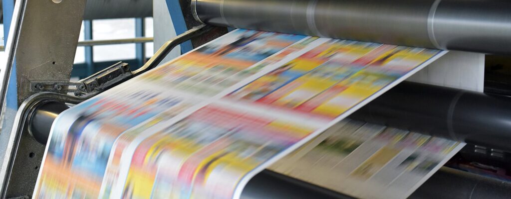 A high-volume printer at work due to automation