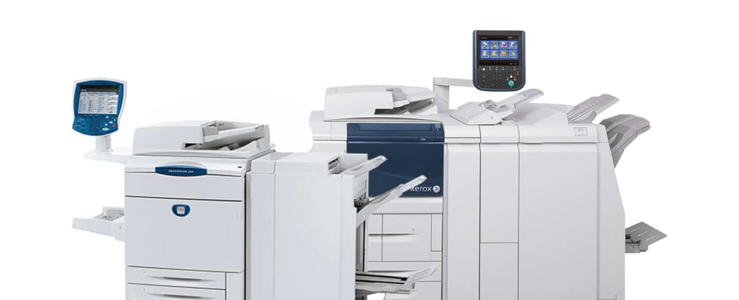 Two different Xerox D-Series Printers
